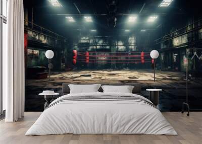 Boxing Gym boxing sports transportation Wall mural