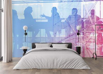 Business meeting Wall mural