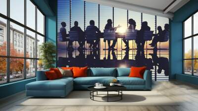 Business People Communication Office Meeting Room Concept Wall mural