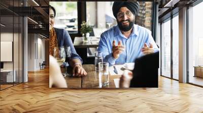 Business People Dining Together Concept Wall mural