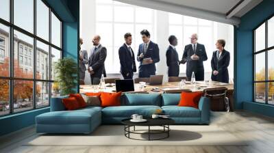 Business People Meeting Discussion Working Concept Wall mural