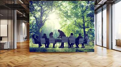 Business People Nature Conference Environmemt Conservation Wall mural