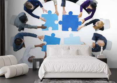 Business People Support Teamwork Meeting Organizing Concept Wall mural