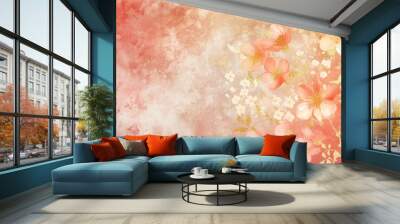 Chinese pattern backgrounds outdoors texture. Wall mural