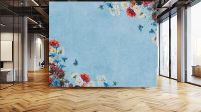 Classic floral design space Wall mural