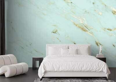 Close up of green marble texture background Wall mural