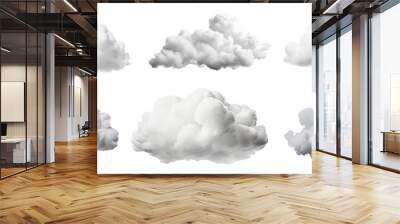 Cloud nature  png cut out element set Wall mural