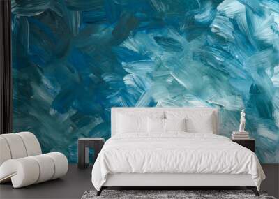 Colorful abstract brush stroke background Wall mural