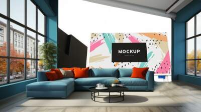 Colorful billboard mockup design Wall mural