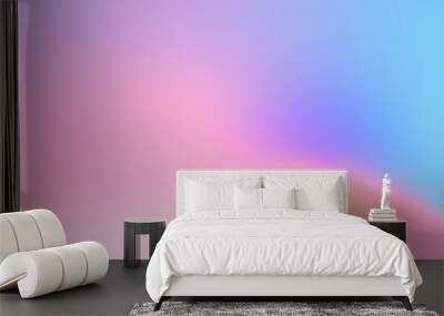 Colorful holographic gradient background design Wall mural