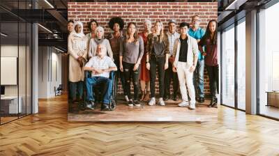 Community of diverse people Wall mural