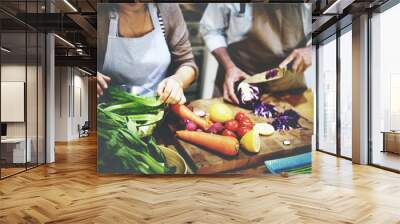 Cooking Preparing Food Ingredient Vegetarian Concept Wall mural