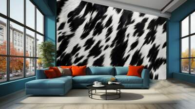 Cow skin animal backgrounds mammal. Wall mural