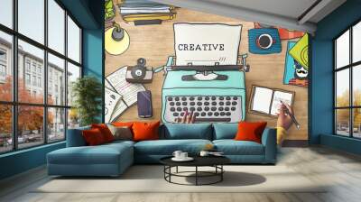 Creativity Creative Ideas Imagination Inspiration Design Concept Wall mural