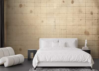 Distressed Grid pattern paper architecture backgrounds. Wall mural