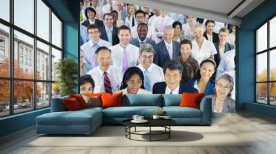 diverse business people successful corporate concept Wall mural