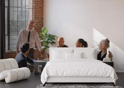 Diverse business team in a meeting Wall mural