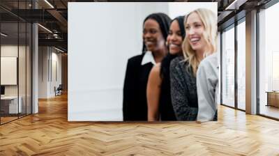 Diverse confident businesswomen standing together Wall mural