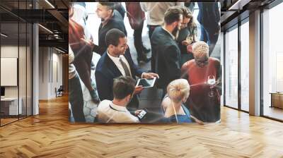 Diverse group of business people having a meetup Wall mural