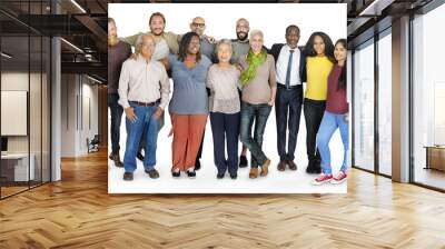 Diverse Group People Standing Concept Wall mural