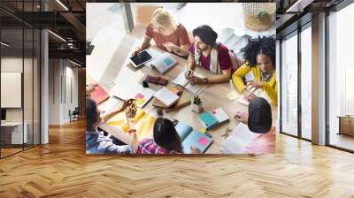 Diverse Group People Working Together Concept Wall mural