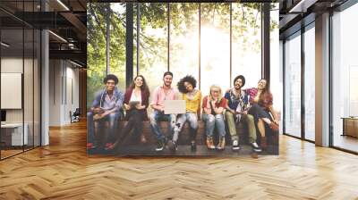 Diversity Teenagers Friends Friendship Team Concept Wall mural