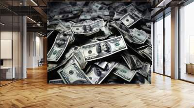 Dollar money backgrounds investment abundance. Wall mural