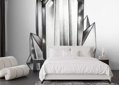 Elegant geometric crystal illustration Wall mural