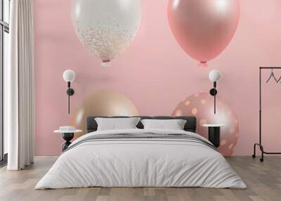 Elegant party balloons vector Wall mural