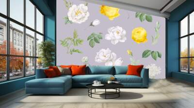 Floral design background Wall mural