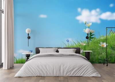 Flower sky outdoors blossom. Wall mural