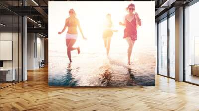 Friendship Freedom Beach Summer Holiday Concept Wall mural