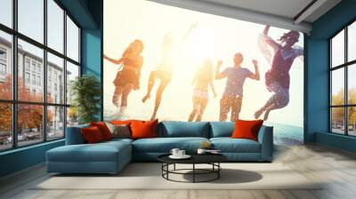 Friendship Freedom Beach Summer Holiday Concept Wall mural