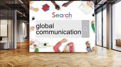 Global Communication Business Community Concept Wall mural