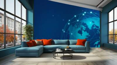 Global connections Wall mural