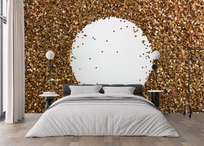 Gold shine glitter background texture Wall mural