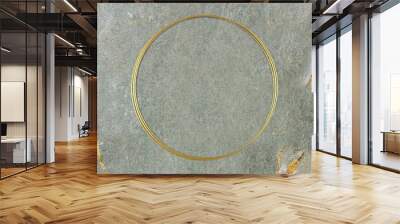 Golden frame on marbled background Wall mural