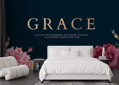 Grace greeting card Wall mural