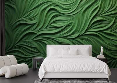 Grass pattern green art. Wall mural