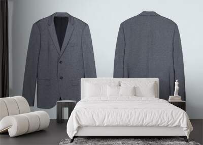 Gray blazer casual men's wear Wall mural