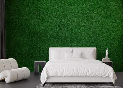 Green fake grass background Wall mural