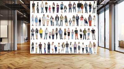 Group of multiethnic diverse people Wall mural