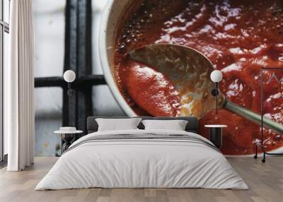 Homemade tomato sauce food photography Wall mural