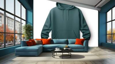 Hoodie sweater sweatshirt white background coathanger. Wall mural