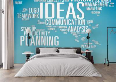 Ideas Innovation Creativity Knowledge Inspiration Vision Concept Wall mural