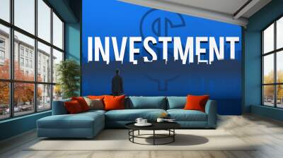 Investment Business Financial Risk Management Concept Wall mural