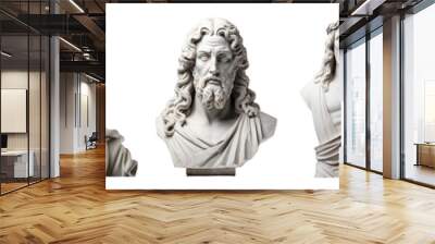 Jesus statue set Wall mural