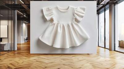 Kid dress  fashion sleeve gown. Wall mural