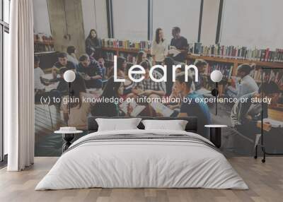 Knowledge Learn Education People Graphic Concept Wall mural