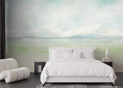 Landscape painting outdoors scenery. Wall mural